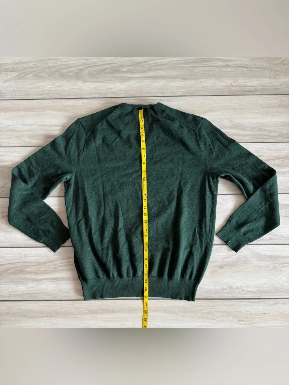 Polo by Ralph Lauren Pima Cotton V-Neck Sweater Green Medium NWOT